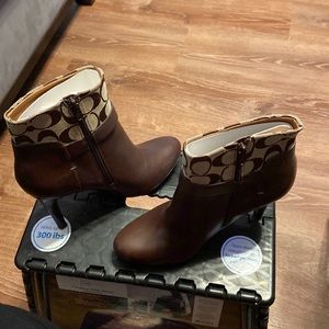 Coach ankle boots. New, Never worn but don’t have the tags.